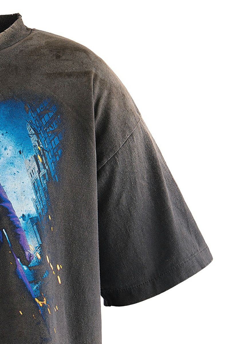 SAINT Mxxxxxx(セントマイケル)；SM-HR8-0000-C54 / BTM_SS TEE / DARKNIGHT / BLACK バットマンダークナイト半袖Tシャツ；04