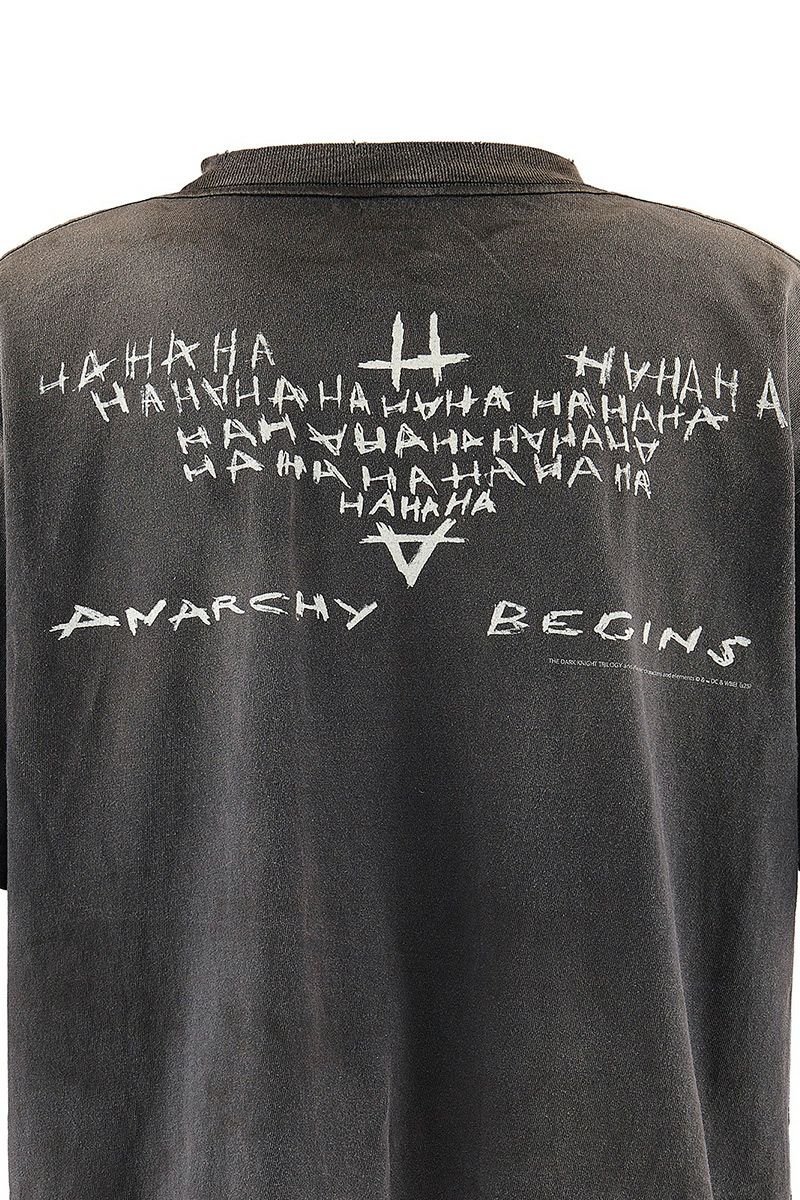 SAINT Mxxxxxx(セントマイケル)；SM-HR8-0000-C54 / BTM_SS TEE / DARKNIGHT / BLACK バットマンダークナイト半袖Tシャツ；05