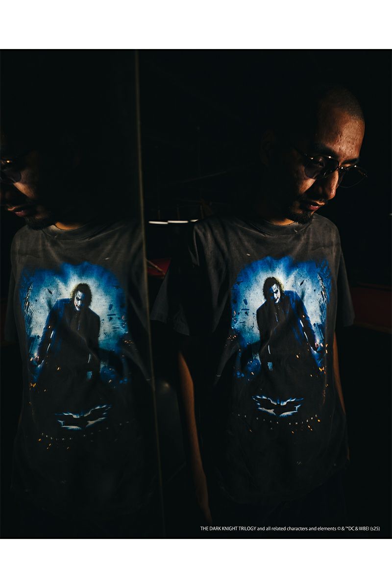 SAINT Mxxxxxx(セントマイケル) SM-HR8-0000-C54 / BTM_SS TEE / DARKNIGHT / BLACK バットマンダークナイト半袖Tシャツ