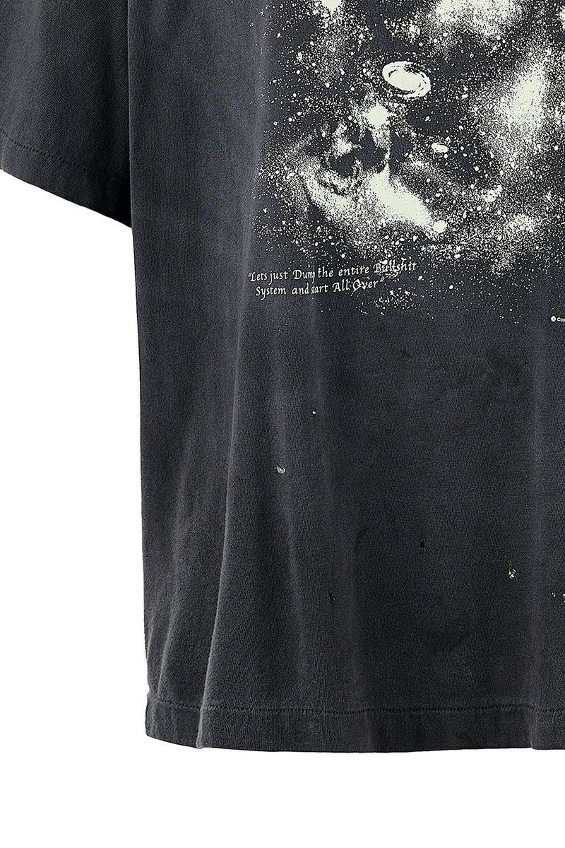 SAINT Mxxxxxx(セントマイケル)；SM-HR8-0000-016 / SS TEE / JESUS / BLACK ジーザス半袖Tシャツ；04