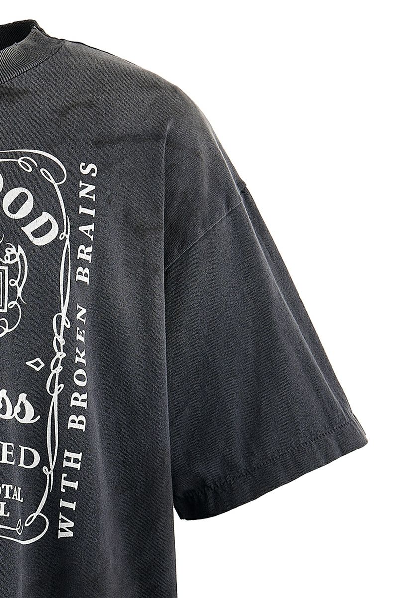 SAINT Mxxxxxx(セントマイケル) SM-HR8-0000-C70 / NH_SS TEE / STHD.FEARLESS / BLACK NEIGHBORHOOD ネイバーフッド半袖Tシャツ ブラック