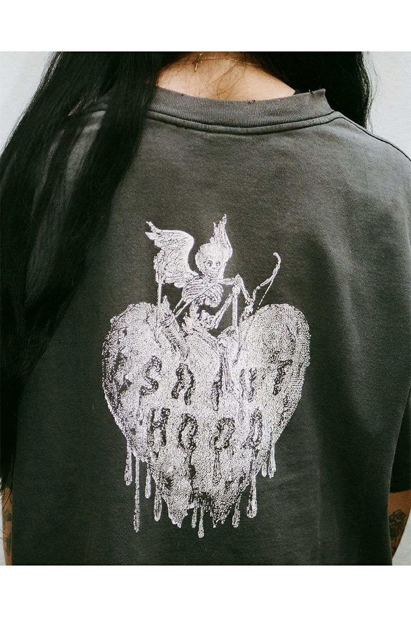 SAINT Mxxxxxx(セントマイケル) SM-HR8-0000-C70 / NH_SS TEE / STHD.FEARLESS / BLACK NEIGHBORHOOD ネイバーフッド半袖Tシャツ ブラック