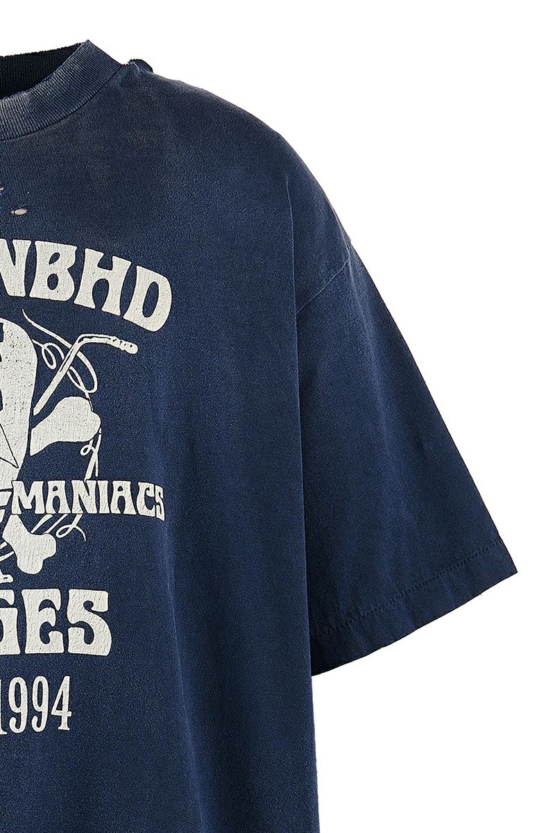 SAINT Mxxxxxx(セントマイケル)；SM-HR8-0000-C71 / NH_SS TEE / STHD.SAINTNBHD / NVY NEIGHBORHOOD ネイバーフッド半袖Tシャツ ネイビー；03