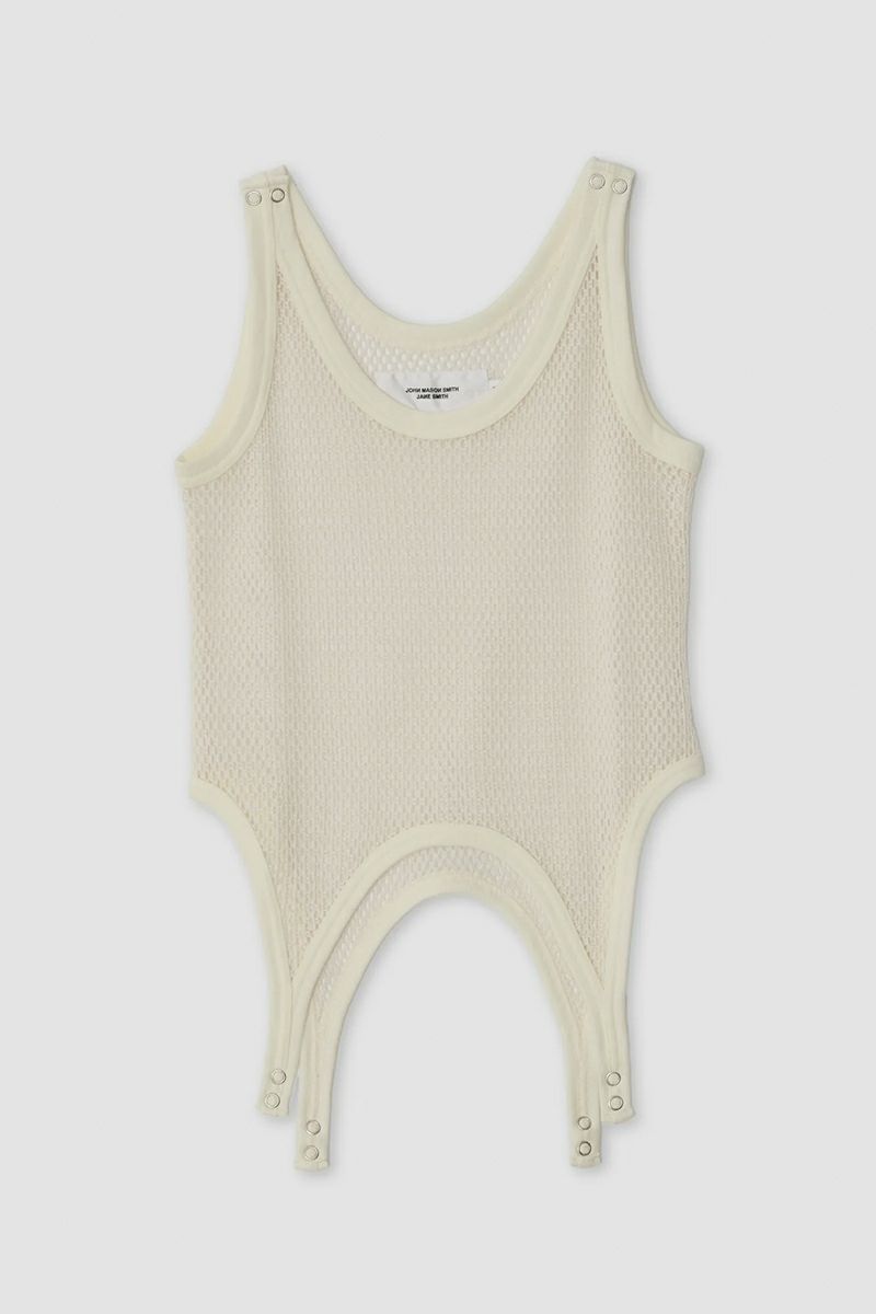 JANE SMITH(ジェーンスミス) COTTON POLYESTER MESH UP DOWN TANK TOP コットンポリエステルメッシュ アップ＆ダウン タンクトップ 25SCT-#837L