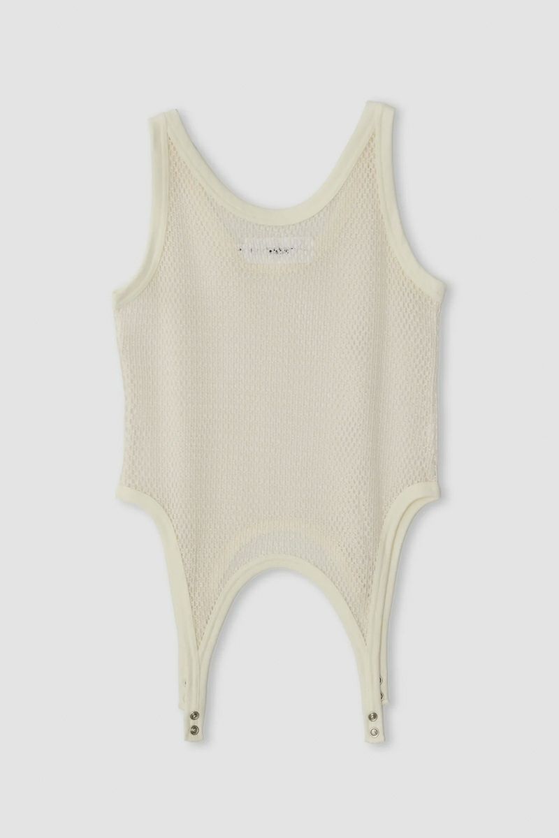 JANE SMITH(ジェーンスミス) COTTON POLYESTER MESH UP DOWN TANK TOP コットンポリエステルメッシュ アップ＆ダウン タンクトップ 25SCT-#837L