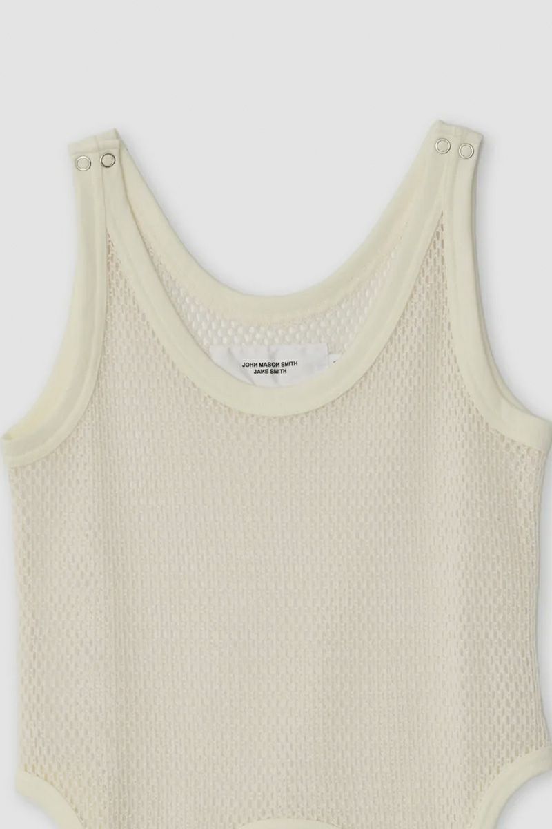 JANE SMITH(ジェーンスミス) COTTON POLYESTER MESH UP DOWN TANK TOP コットンポリエステルメッシュ アップ＆ダウン タンクトップ 25SCT-#837L
