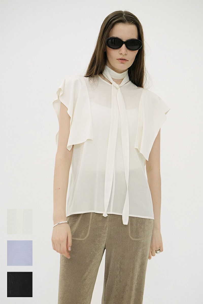  CLANE(クラネ) > SQUARE SLEEVE BLOUSE スクエアスリーブブラウス 18122-4182