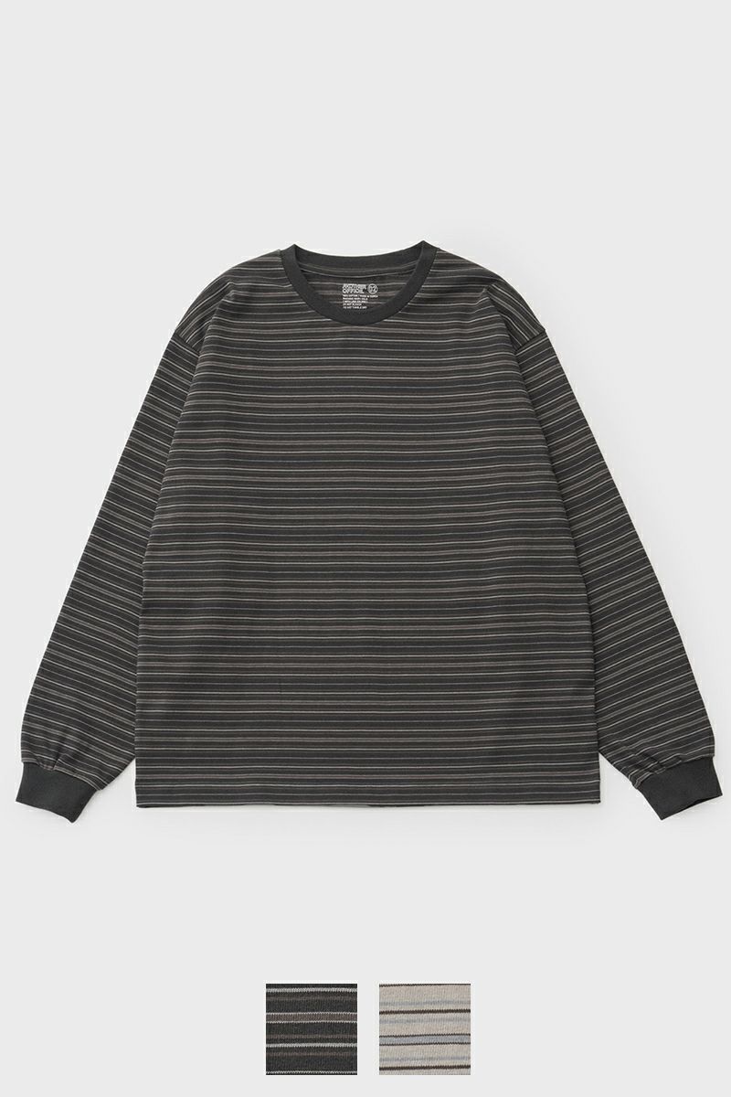 ANOTHER OFFICE(アナザーオフィス) Ordinary Multi Stripe T オーディナリーマルチストライプTシャツ AOFSTS010