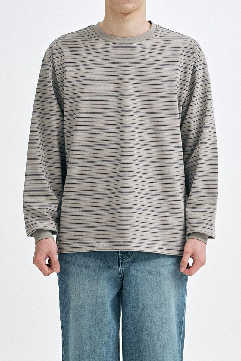 ANOTHER OFFICE(アナザーオフィス) Ordinary Multi Stripe T オーディナリーマルチストライプTシャツ AOFSTS010