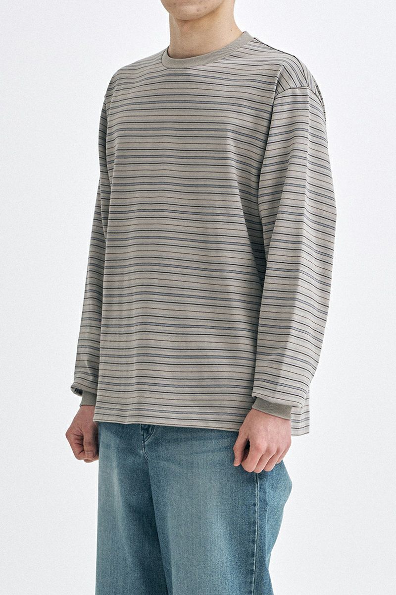 ANOTHER OFFICE(アナザーオフィス) Ordinary Multi Stripe T オーディナリーマルチストライプTシャツ AOFSTS010