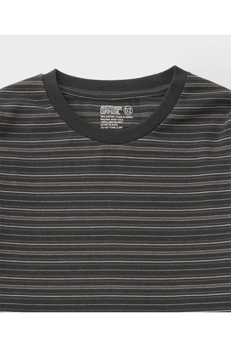 ANOTHER OFFICE(アナザーオフィス) Ordinary Multi Stripe T オーディナリーマルチストライプTシャツ AOFSTS010