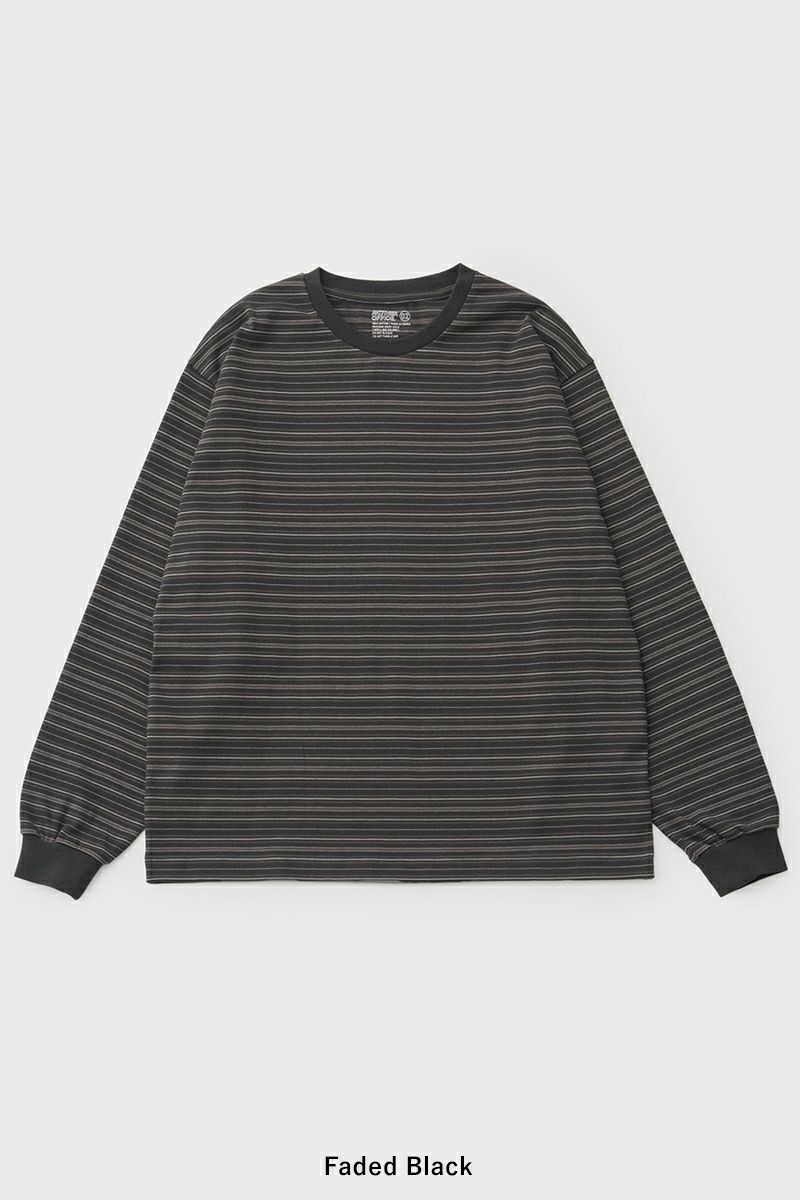 ANOTHER OFFICE(アナザーオフィス) Ordinary Multi Stripe T オーディナリーマルチストライプTシャツ AOFSTS010