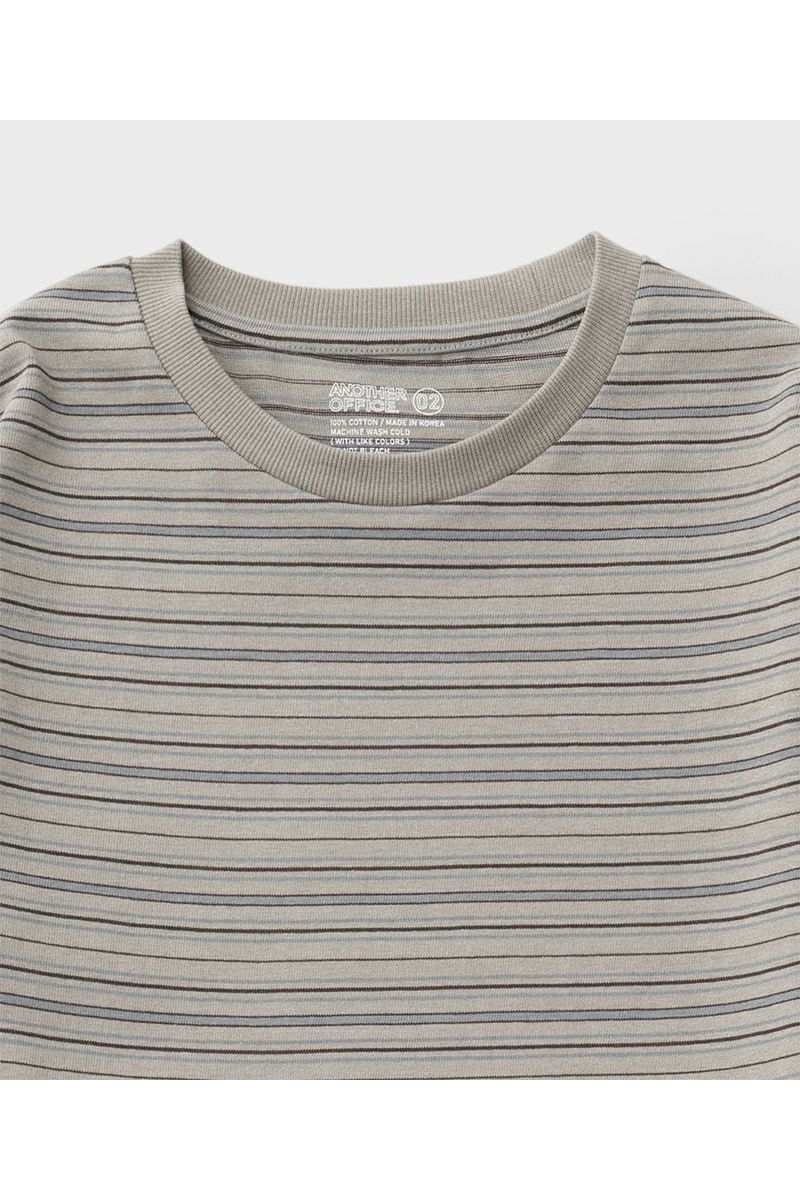 ANOTHER OFFICE(アナザーオフィス) Ordinary Multi Stripe T オーディナリーマルチストライプTシャツ AOFSTS010