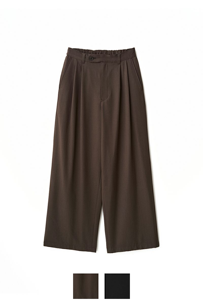 JUHA(ユハ) 2TUCK WIDE EASY PANTS 2タックワイドイージーパンツ 10220805-1