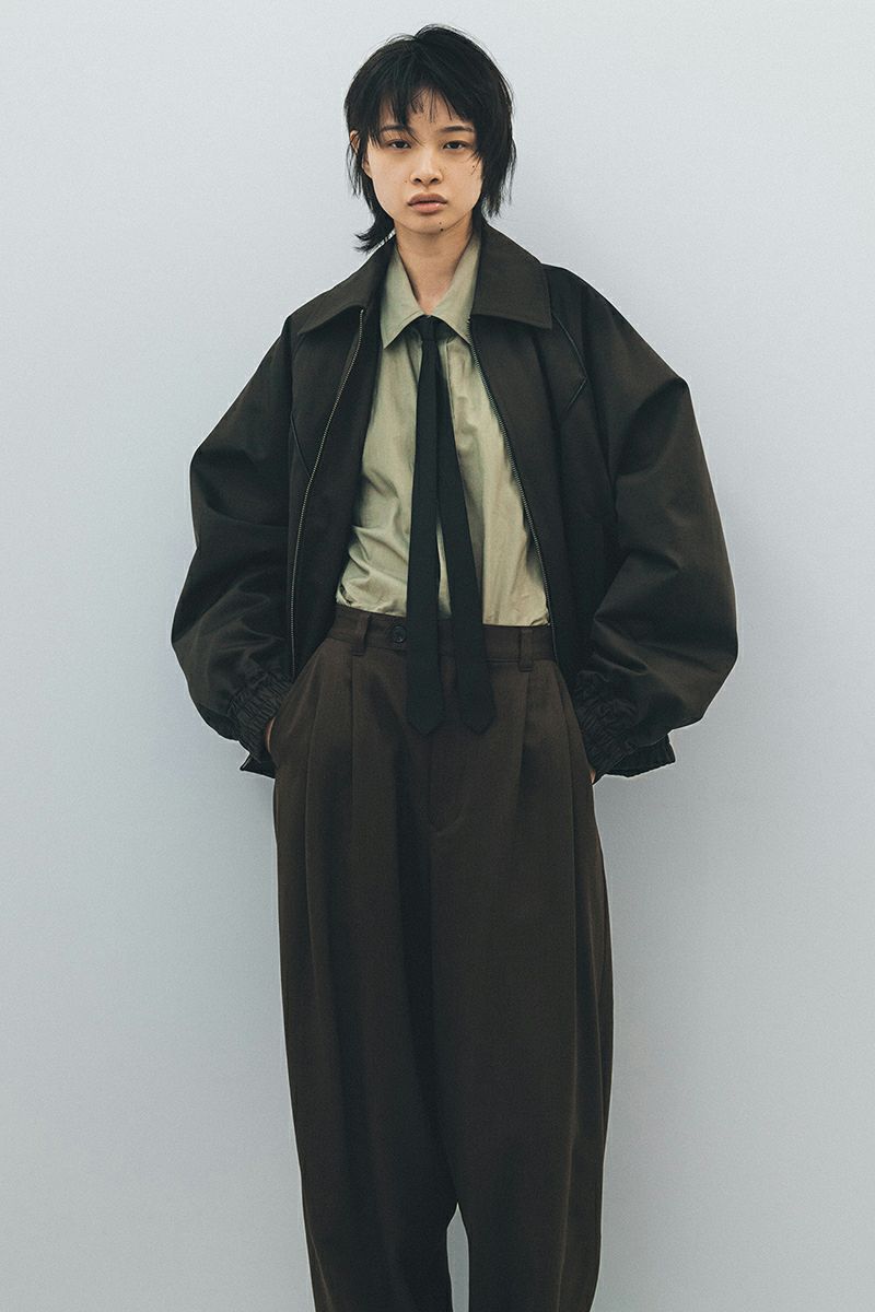 たうえくん 様JUHA 24AW 2TUCK WIDE EASY PANTS. 2TUCK WIDE EASY PANTS -BLACK- | IN ONLINE STORE