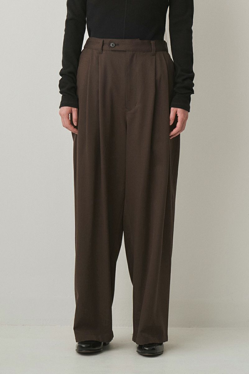 JUHA(ユハ) 2TUCK WIDE EASY PANTS 2タックワイドイージーパンツ 10220805-1
