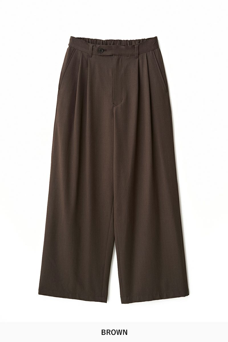 JUHA(ユハ) 2TUCK WIDE EASY PANTS 2タックワイドイージーパンツ 10220805-1