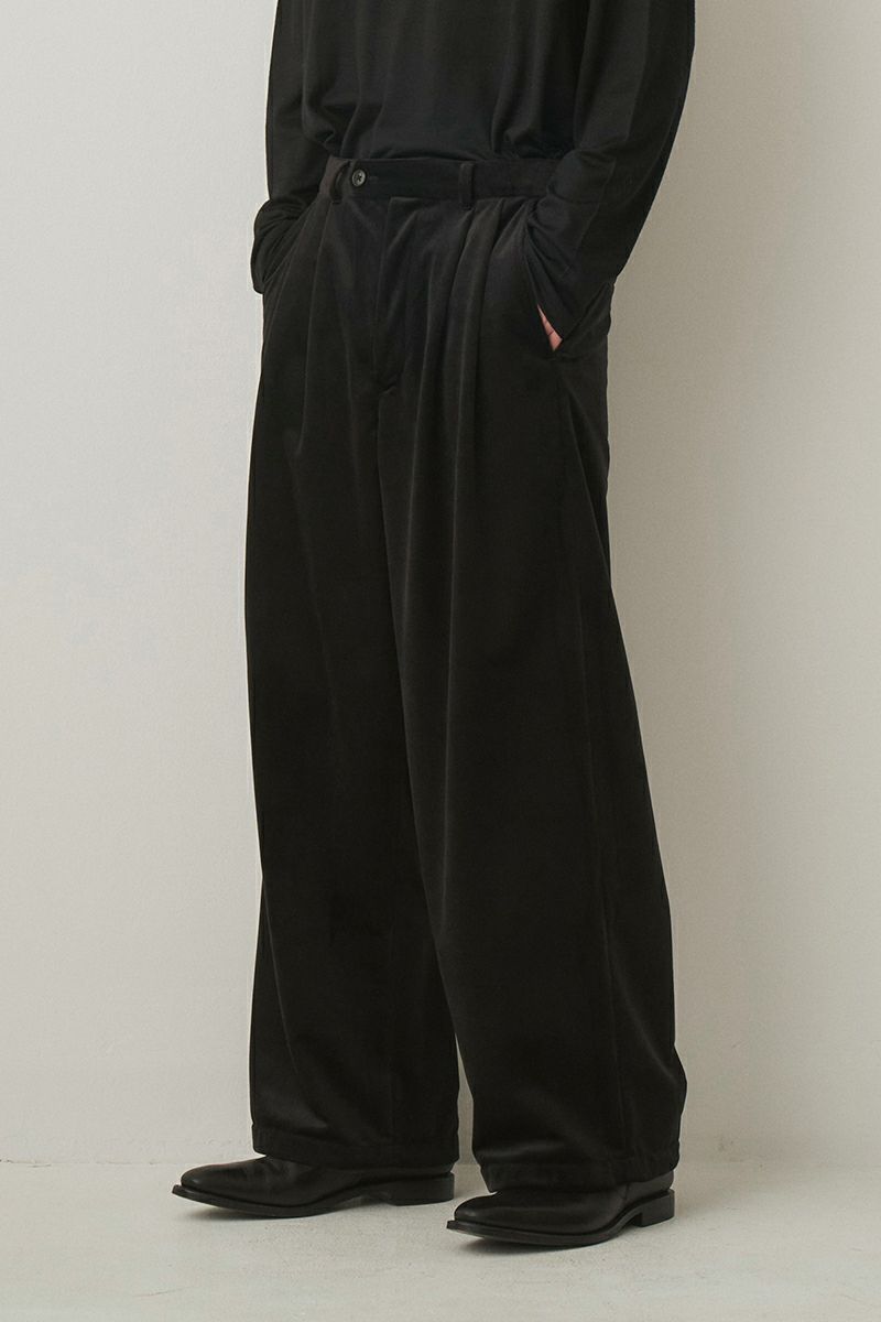 JUHA(ユハ) LUSTROUS CORDUROY WIDE PANTS ラスタラスコーデュロイワイドパンツ 10220805-2