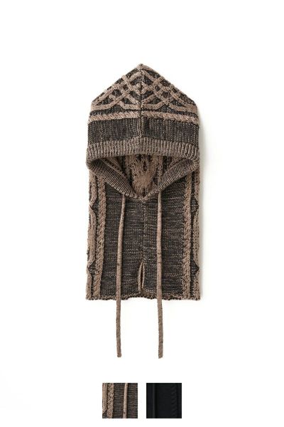 JUHA(ユハ) DUAL-TONE CABLE HOODED GAITER デュアルトーンケーブルフードゲートル 10220901