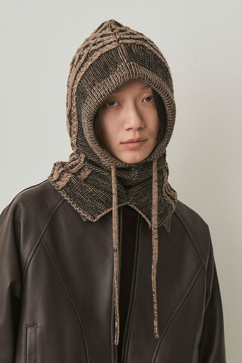 JUHA(ユハ) DUAL-TONE CABLE HOODED GAITER デュアルトーンケーブルフードゲートル 10220901
