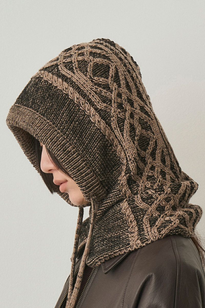 JUHA(ユハ) DUAL-TONE CABLE HOODED GAITER デュアルトーンケーブルフードゲートル 10220901