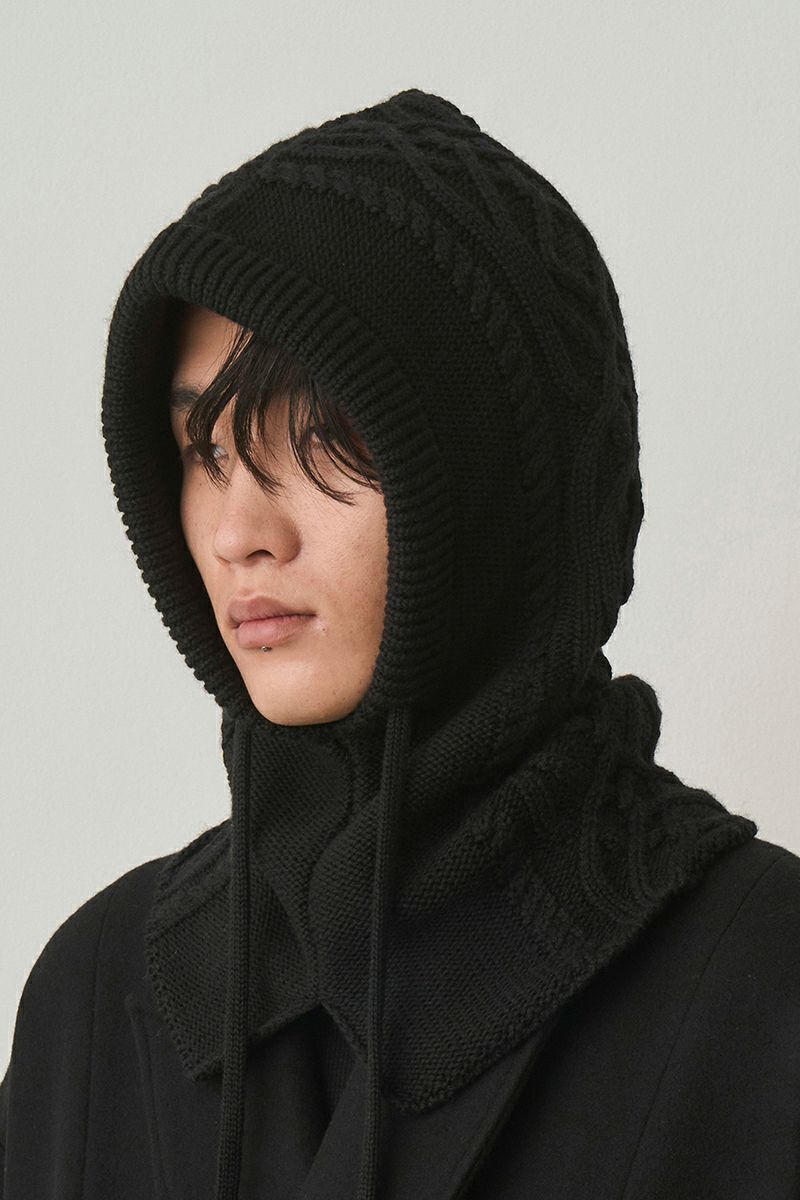 JUHA(ユハ) DUAL-TONE CABLE HOODED GAITER デュアルトーンケーブルフードゲートル 10220901
