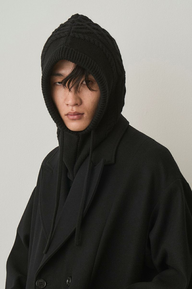 JUHA(ユハ) DUAL-TONE CABLE HOODED GAITER デュアルトーンケーブルフードゲートル 10220901