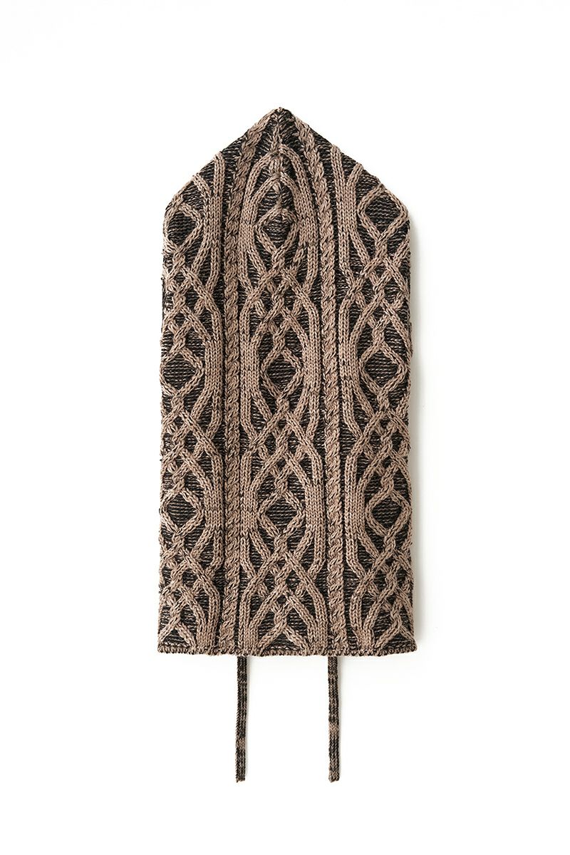 JUHA(ユハ) DUAL-TONE CABLE HOODED GAITER デュアルトーンケーブルフードゲートル 10220901