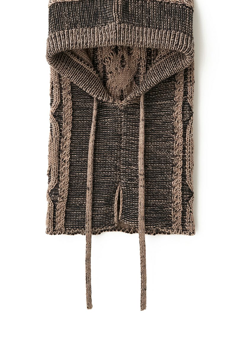 JUHA(ユハ) DUAL-TONE CABLE HOODED GAITER デュアルトーンケーブルフードゲートル 10220901