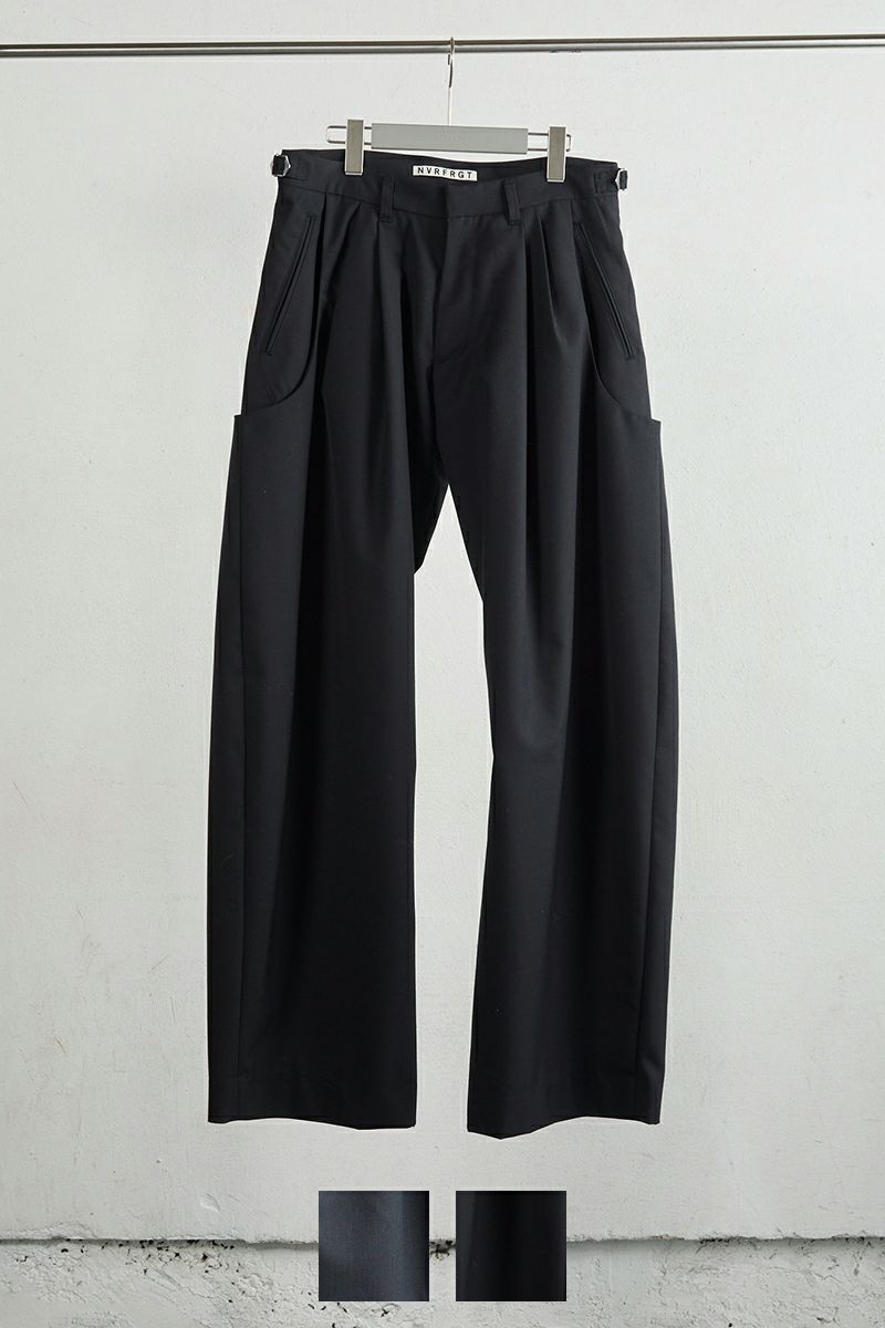 NVRFRGT(ネバーフォーゲット) CURVED LEG UTILITY TROUSERS カーブレッグユーティリティトラウザーズ NF252P01