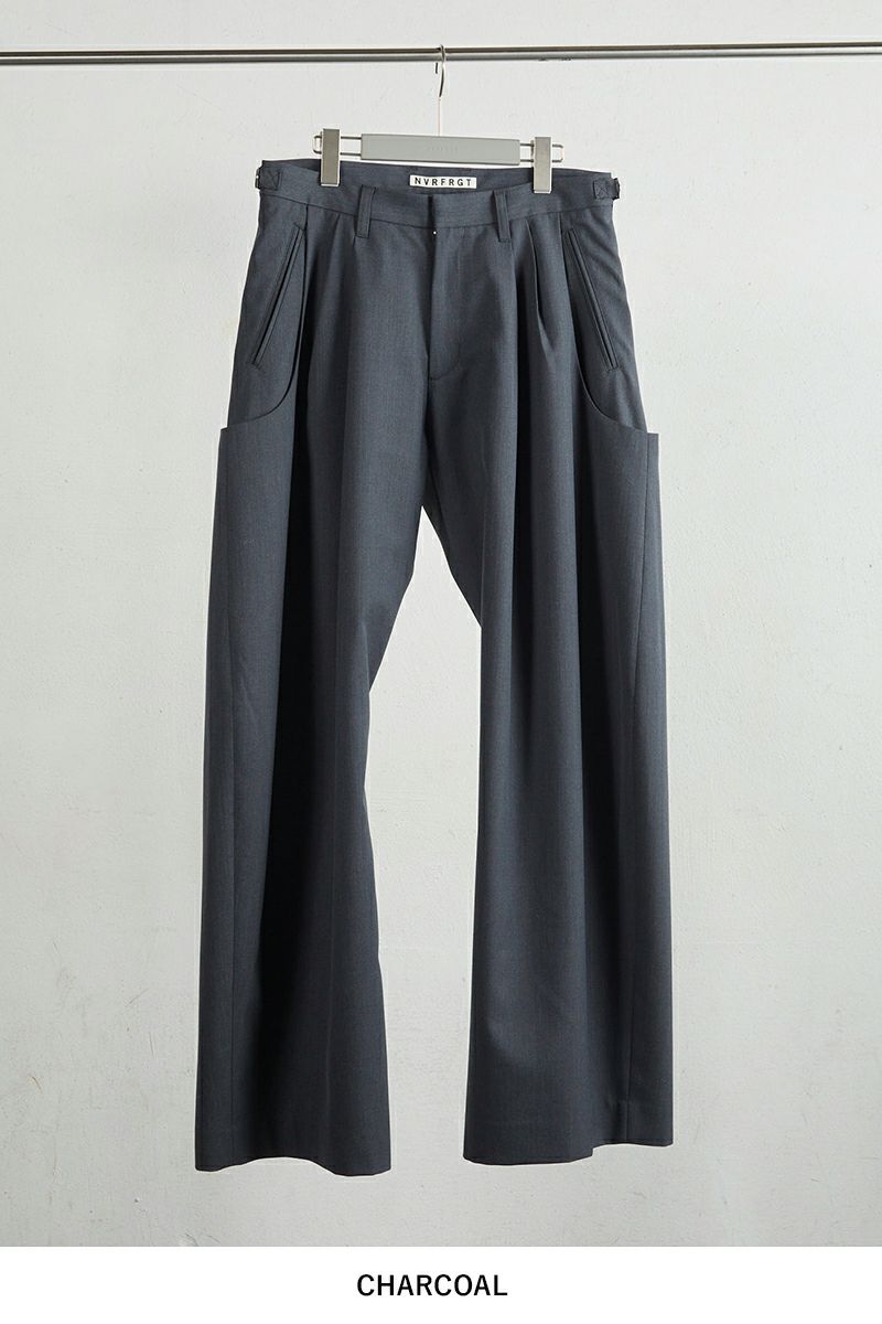 NVRFRGT(ネバーフォーゲット) CURVED LEG UTILITY TROUSERS カーブレッグユーティリティトラウザーズ NF252P01