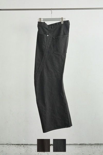 NVRFRGT(ネバーフォーゲット) 3D TWISTED WIDE LEG JEANS 3Dツイステッドワイドレッグジーンズ NF252P10B