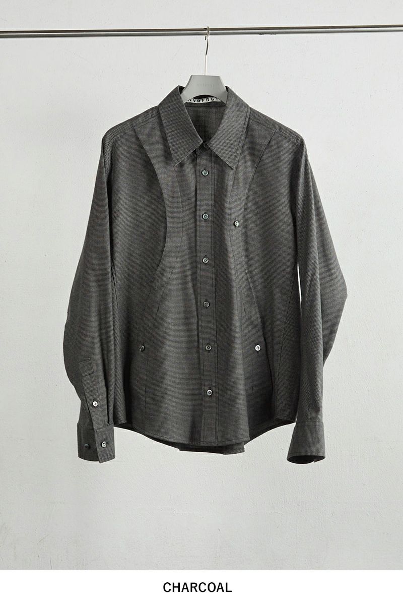 NVRFRGT(ネバーフォーゲット) PLAID LONG SLEEVE SHIRT プレイド長袖シャツ NF252S01