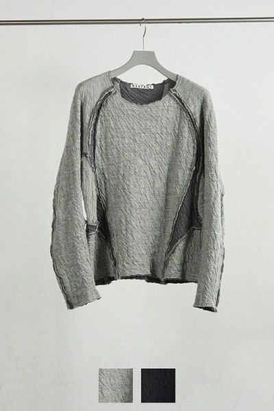 NVRFRGT(ネバーフォーゲット) PANELED LONG SLEEVE T SHIRT パネル長袖Tシャツ NF252T01