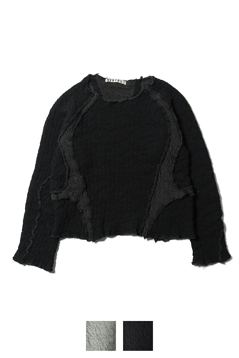 NVRFRGT(ネバーフォーゲット) PANELED LONG SLEEVE T SHIRT パネル長袖Tシャツ NF252T01