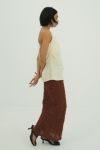 CLANE(クラネ) DRAPE SATIN CAMISOLE TOPS ドレープサテンキャミソールトップス 18122-4282