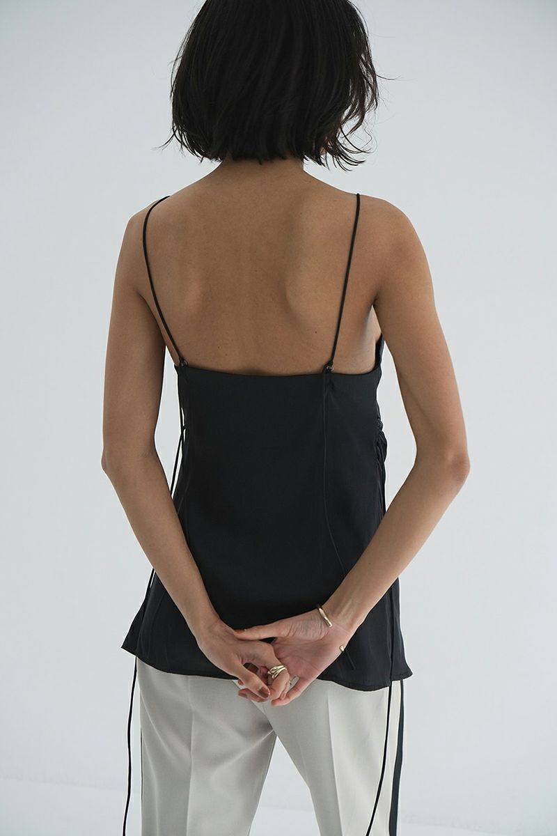 CLANE(クラネ) | CLANE(クラネ)DRAPE SATIN CAMISOLE TOPS ドレープ