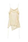 CLANE(クラネ) DRAPE SATIN CAMISOLE TOPS ドレープサテンキャミソールトップス 18122-4282
