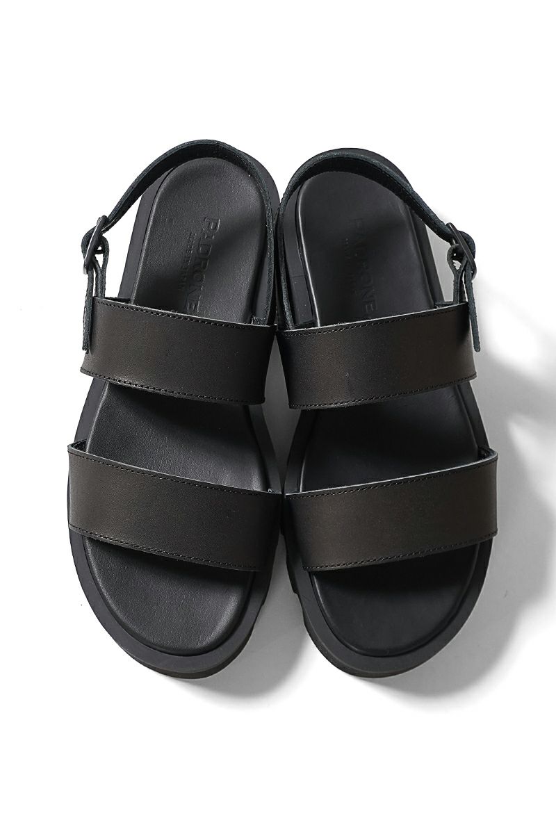 PADRONE(パドローネ) CS BACK STRAP SANDALS チャンキーソールバックストラップサンダル PU2308-3206-24A