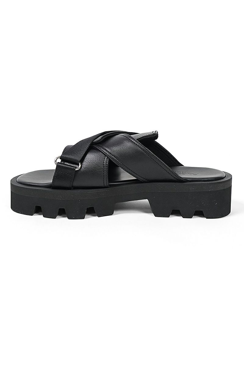 PADRONE(パドローネ) CS MULTI STRAP SANDALS マルチストラップサンダル PU2308-3207-25A