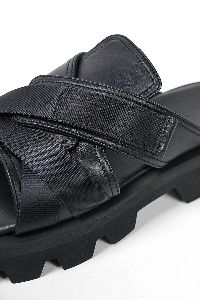 PADRONE(パドローネ) CS MULTI STRAP SANDALS マルチストラップサンダル PU2308-3207-25A