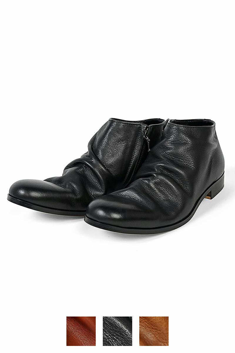 PADRONE(パドローネ) SHORT SIDE ZIP BOOTS TRACY ショートサイドジップブーツ トレイシー PU8395-1203-12C