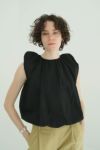 CLANE(クラネ) W FACE SLEEVELESS RIBBON TOPS ダブルフェイススリーブレスリボントップス 18122-4232