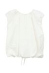 CLANE(クラネ) W FACE SLEEVELESS RIBBON TOPS ダブルフェイススリーブレスリボントップス 18122-4232