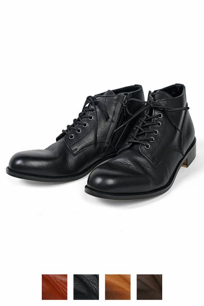 PADRONE(パドローネ) CHUKKA BOOTS with SIDE ZIP BAGGIO チャッカブーツ サイドジップ バッジオ PU7358-1205-13D