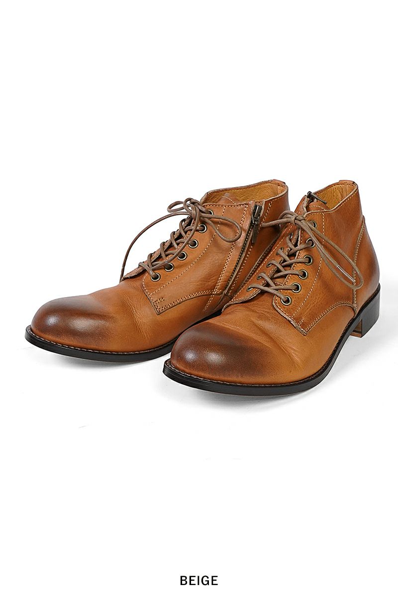 PADRONE(パドローネ) CHUKKA BOOTS with SIDE ZIP BAGGIO チャッカブーツ サイドジップ バッジオ PU7358-1205-13D