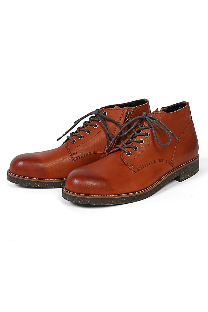 PADRONE(パドローネ) CHUKKA BOOTS with SIDE ZIP (WATER PROOF LEATHER) BAGGIO IV チャッカブーツ サイドジップ ウォータープルーフレザー PU7358-1222-16A