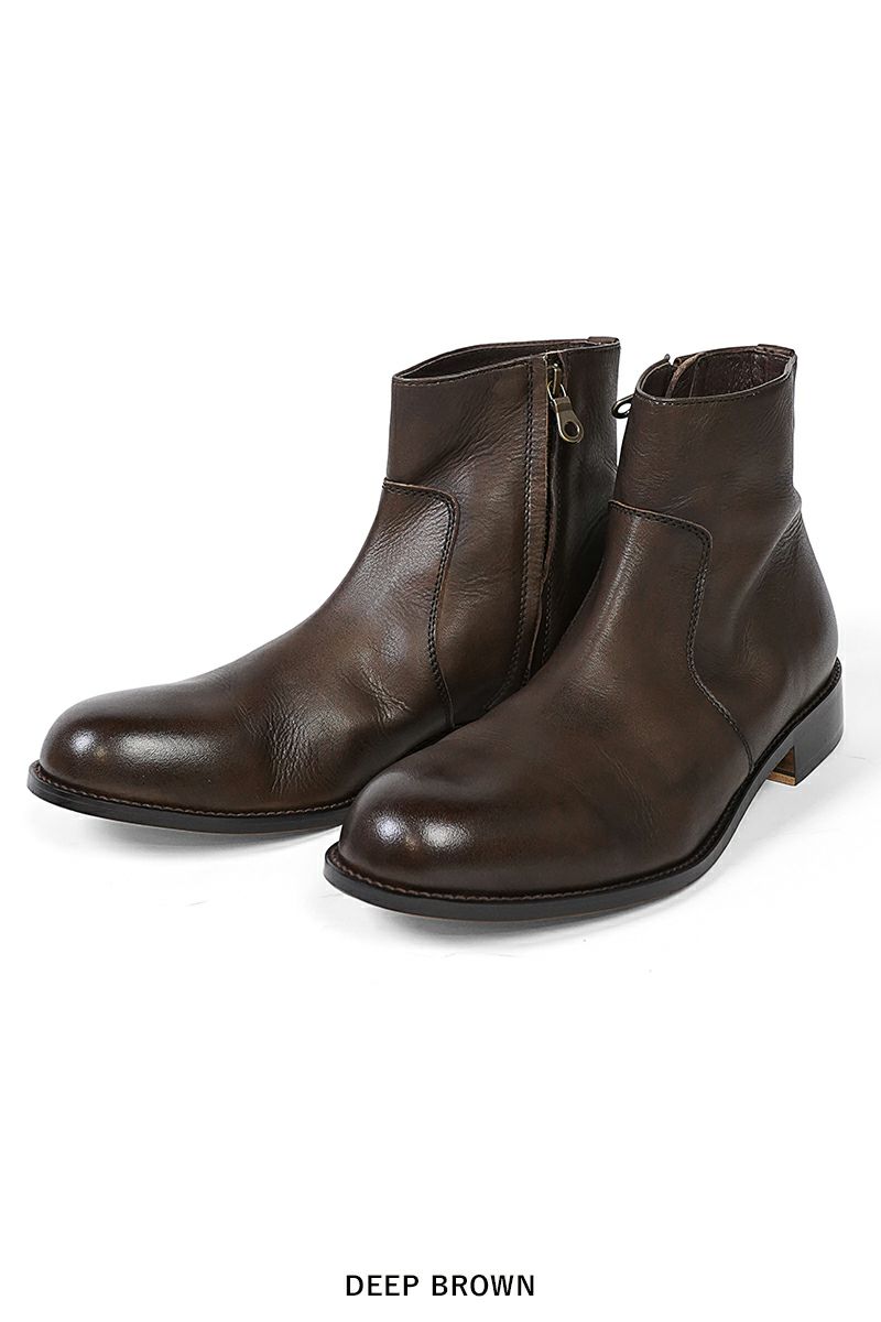 PADRONE(パドローネ) SIDE ZIP BOOTS RAUL サイドジップブーツ ラウル PU7358-1118-15A