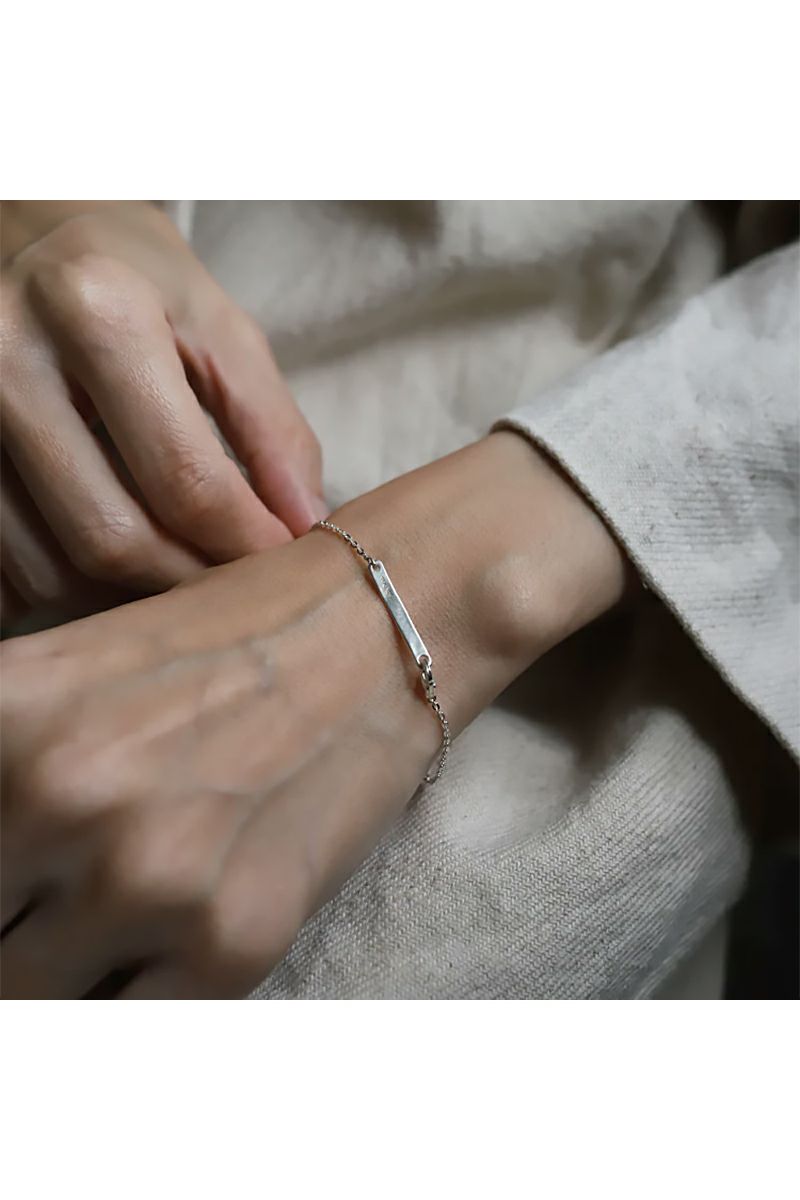 TEN.(テン) フラットケーブルチェーンブレスレット SV br-0044