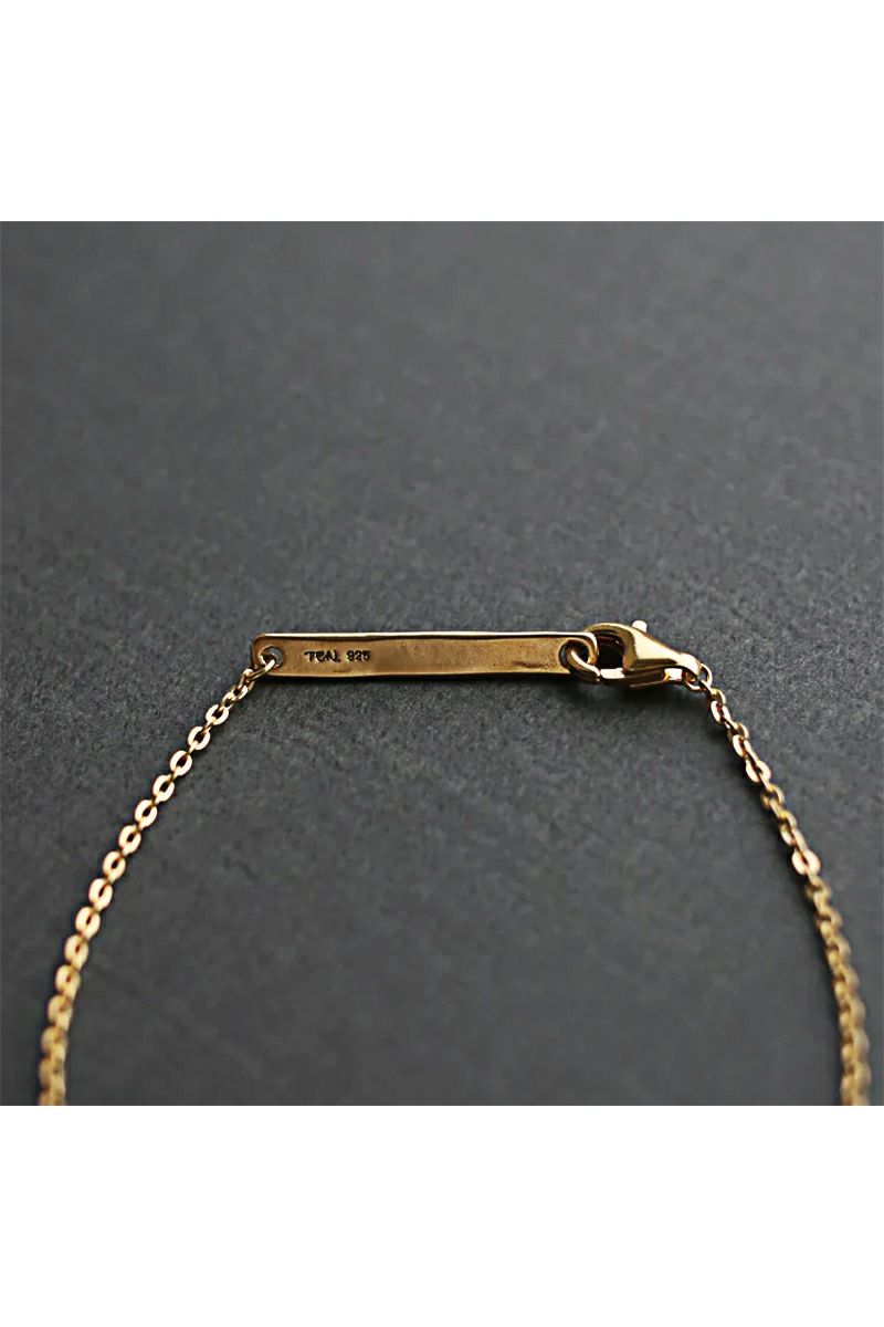 TEN.(テン) フラットケーブルチェーンブレスレット GD brg-0044